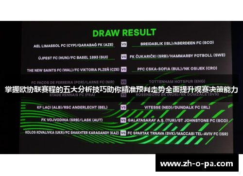 掌握欧协联赛程的五大分析技巧助你精准预判走势全面提升观赛决策能力
